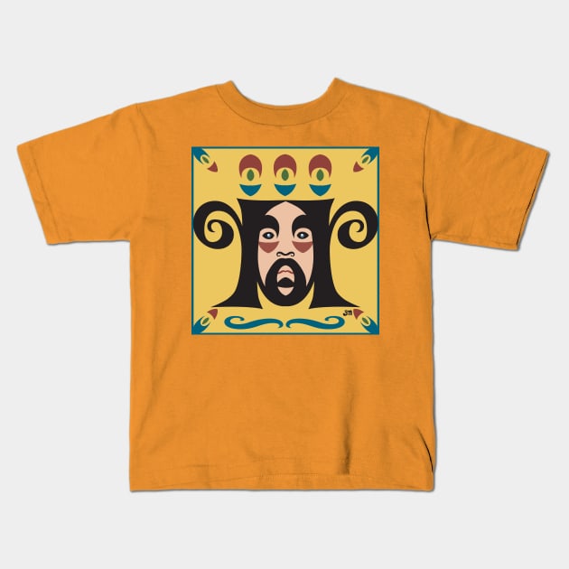 Medieval King Colorized Kids T-Shirt by Pocket Lint